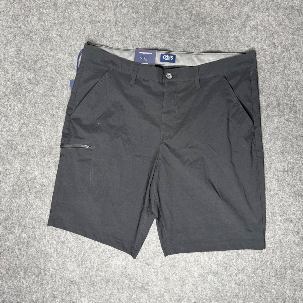Chaps Mens Trail Shorts Black Freedom Stretch Performance Cargo CM12SH176X 40